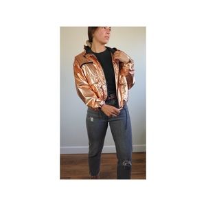 Golden Bomber Jacket